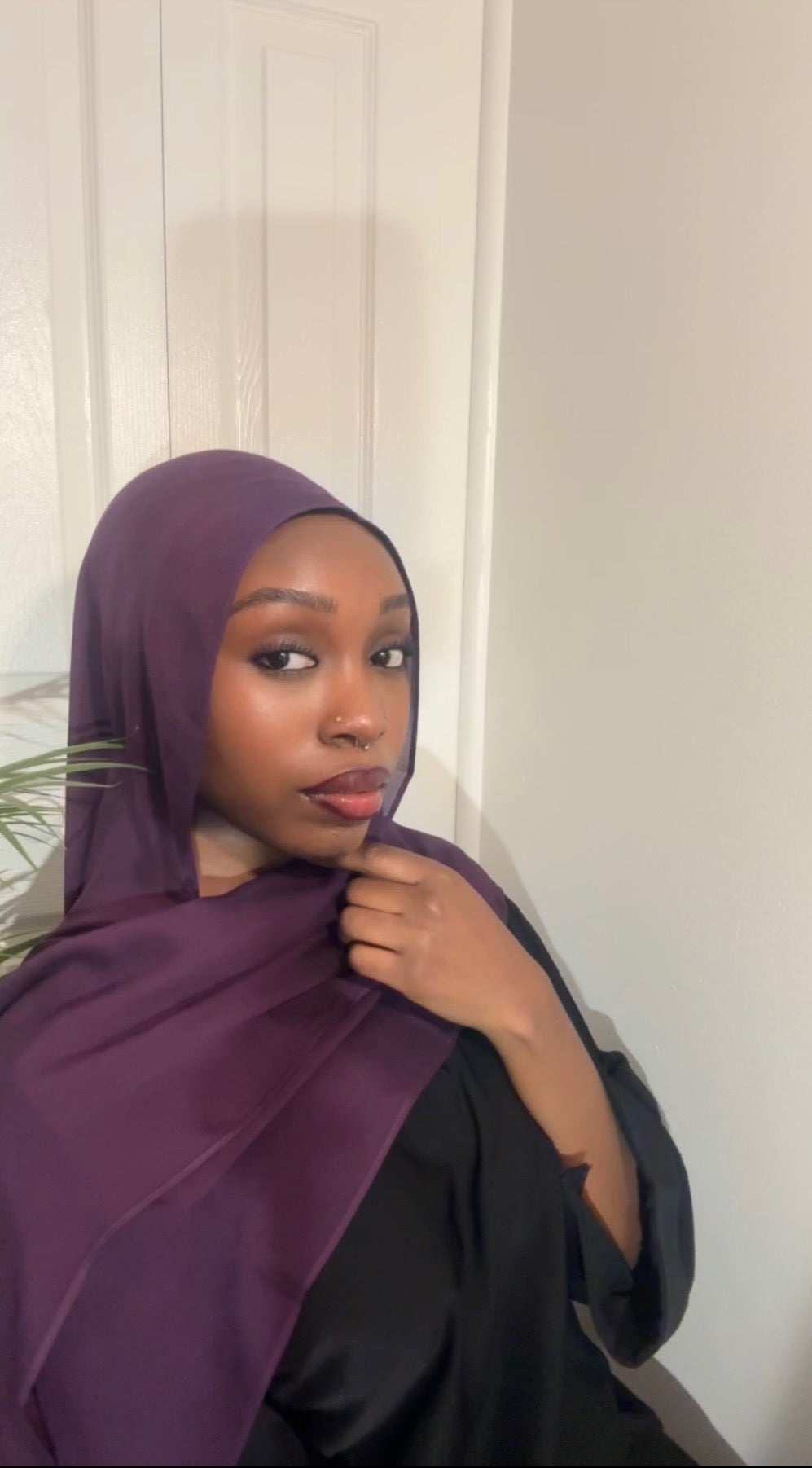 Modal Hijab Set - Deep Orchid