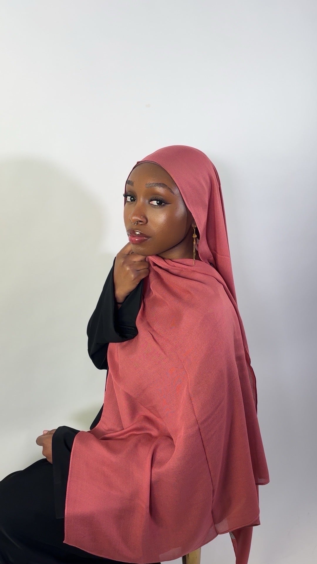 Essential Modal Hijab - Cherry