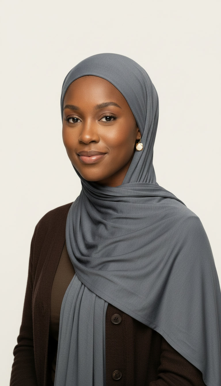 Jersey Hijab Set - Sky