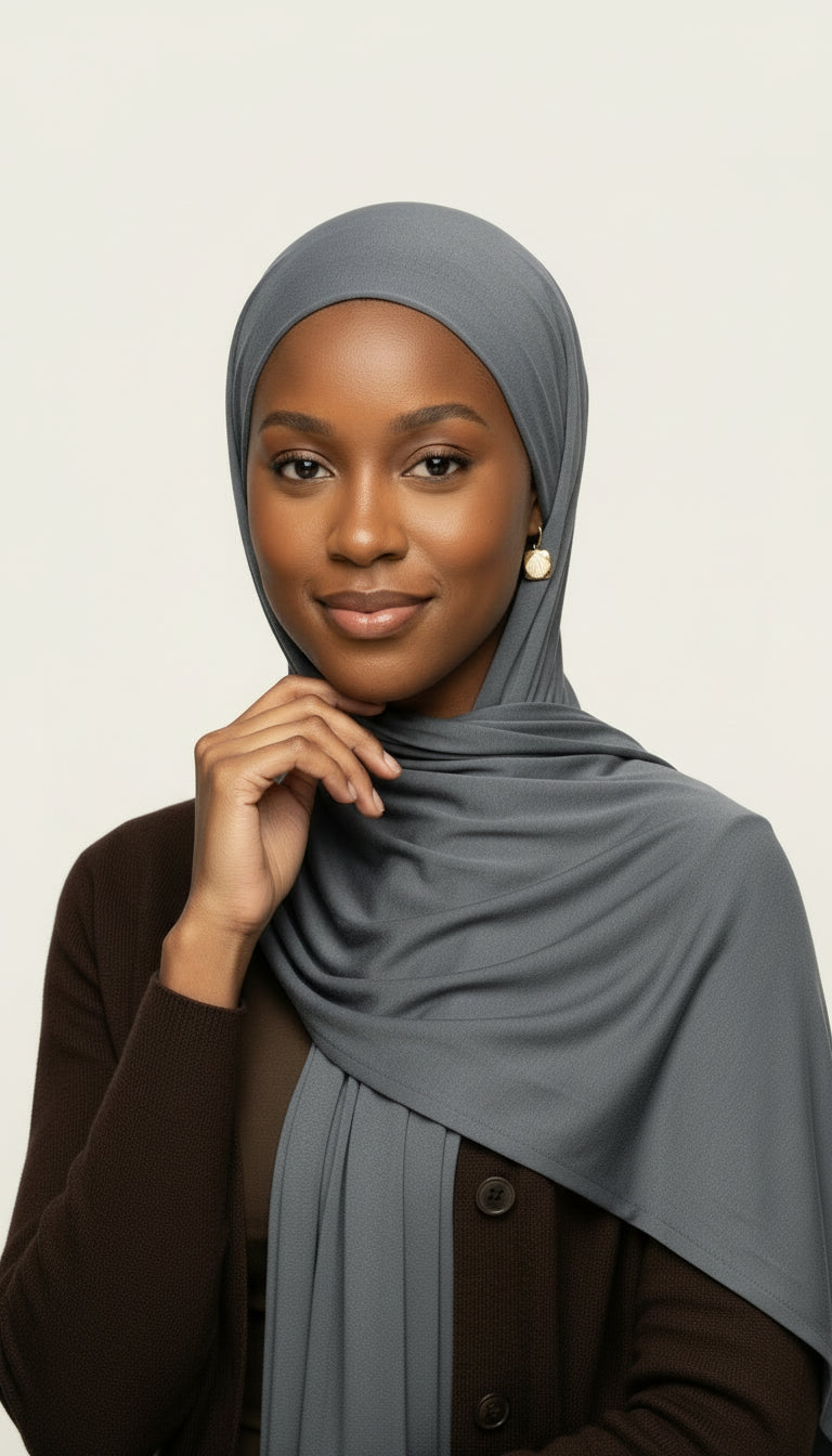 Jersey Hijab Set - Sky