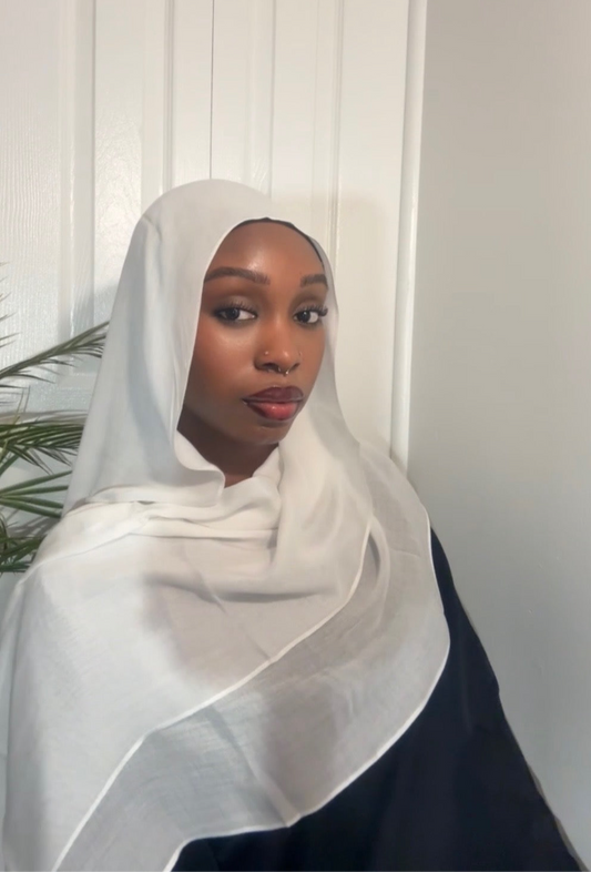 Modal Hijab Set - White
