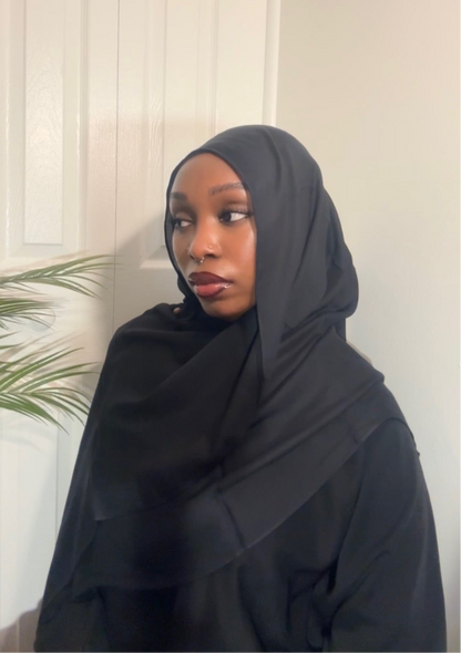 Modal Hijab Set - Black
