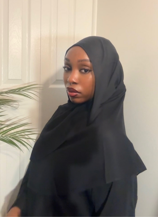 Modal Hijab Set - Black