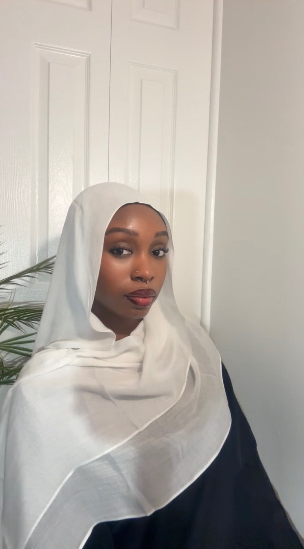 Modal Hijab Set — White