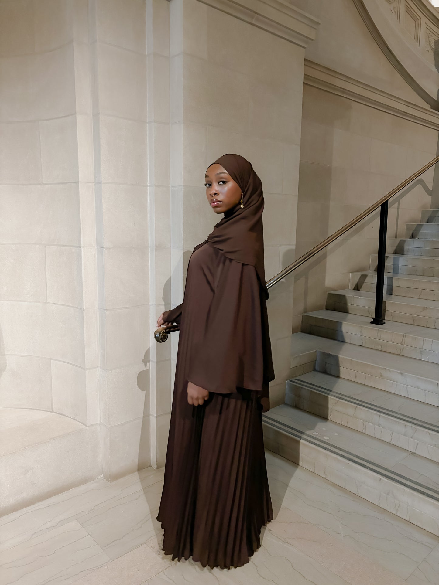 Alina Abaya Set - "Mocha"