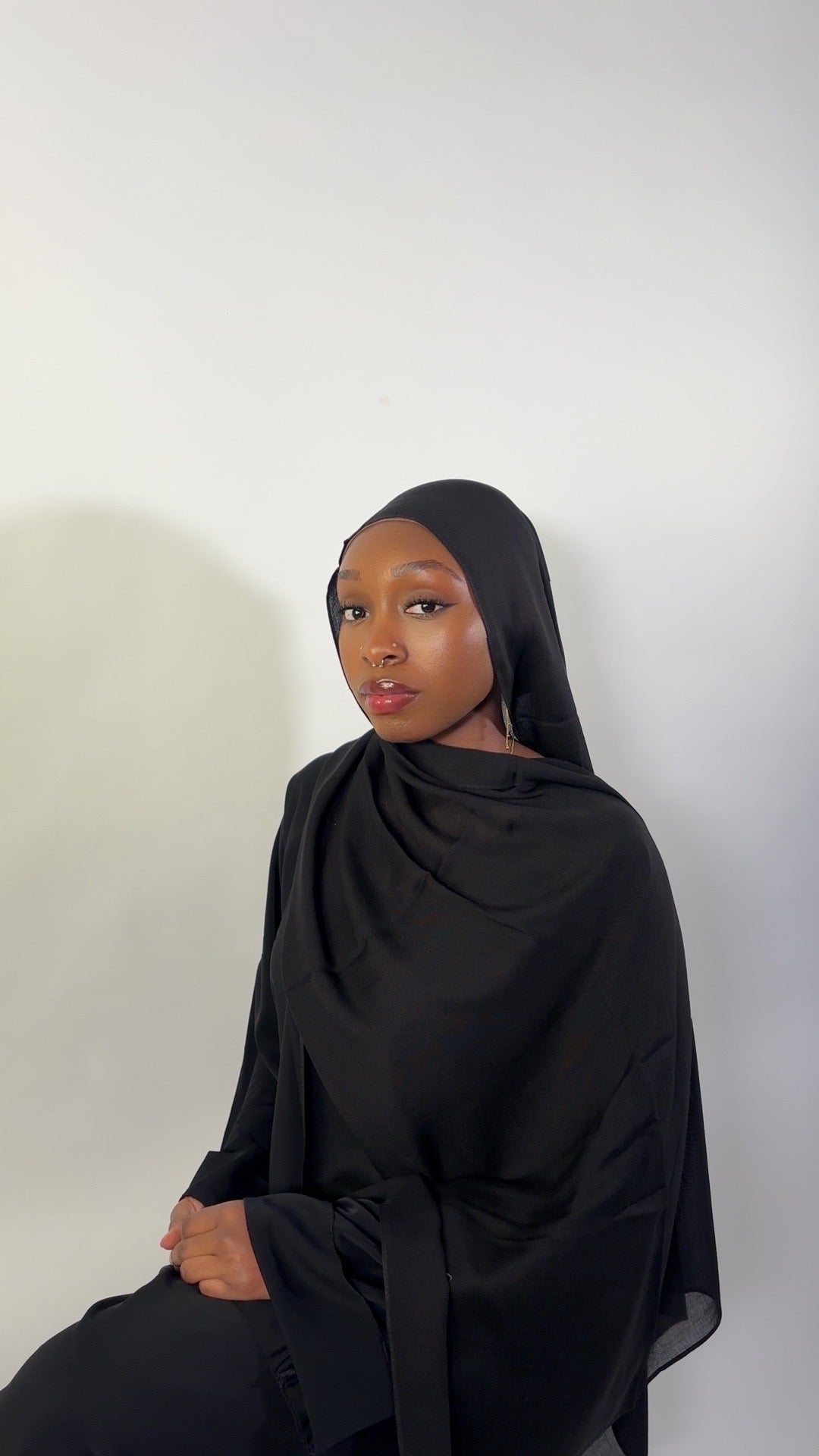 Essential Modal Hijab - Black