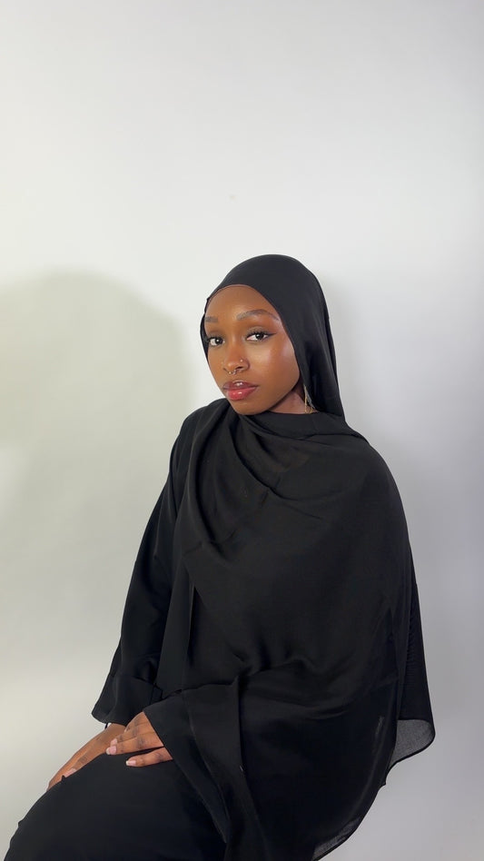Essential Modal Hijab - Black