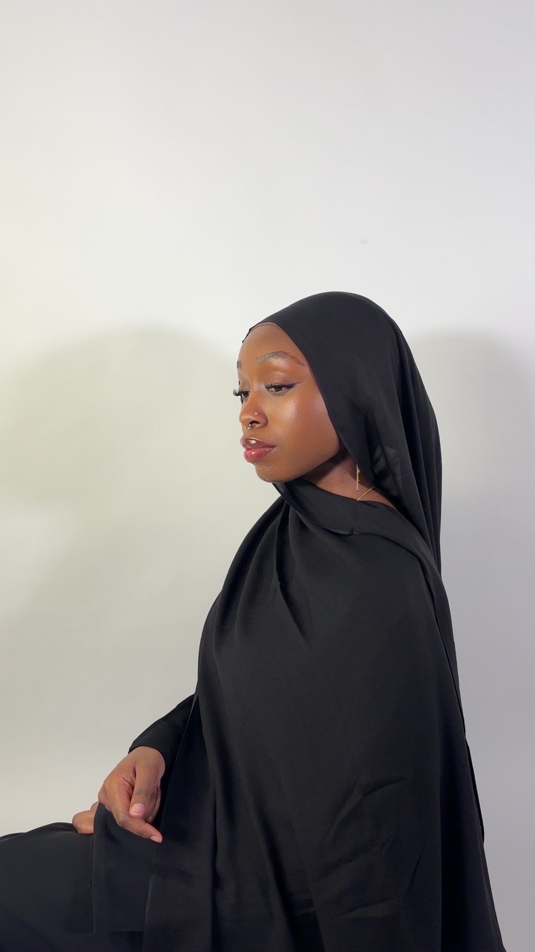 Essential Modal Hijab - Black