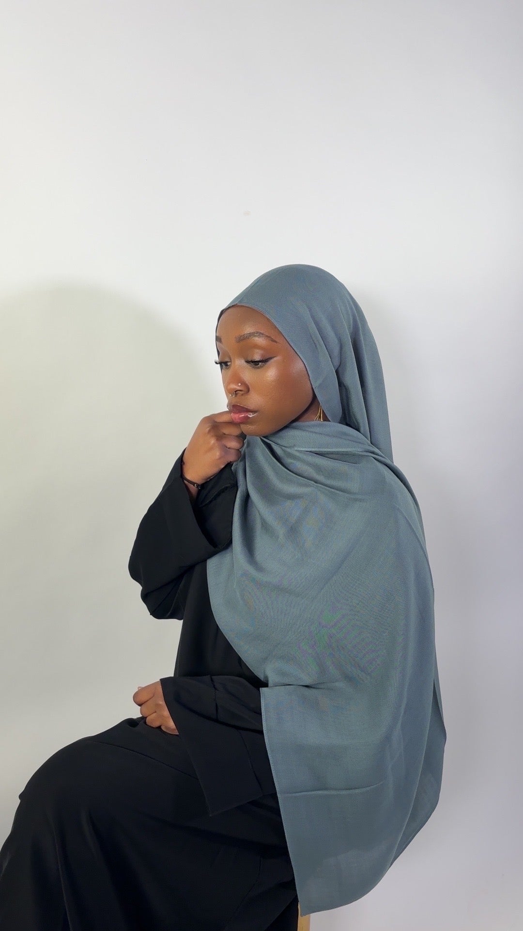 Essential Modal Hijab - Mist Blue