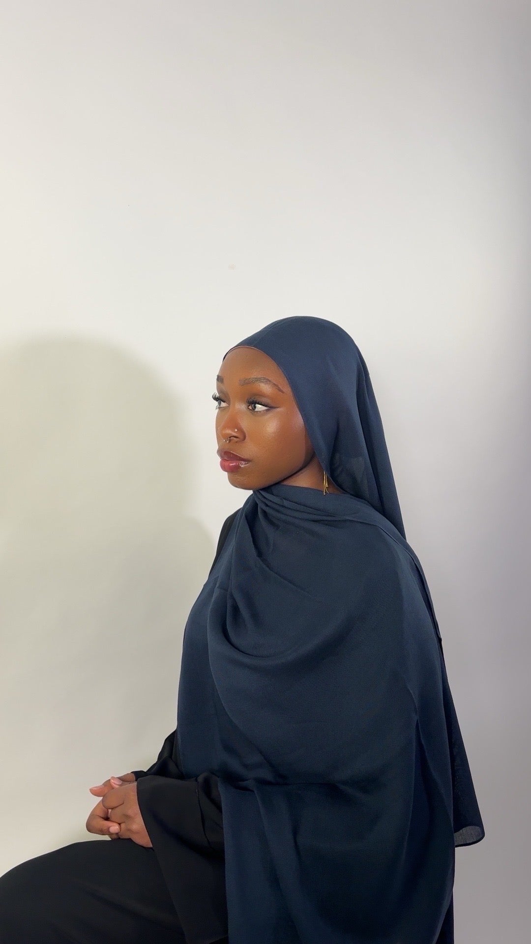 Essential Modal Hijab - Navy