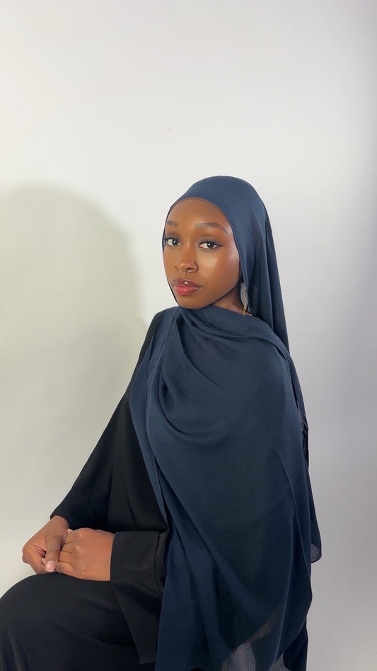 Essential Modal Hijab - Navy