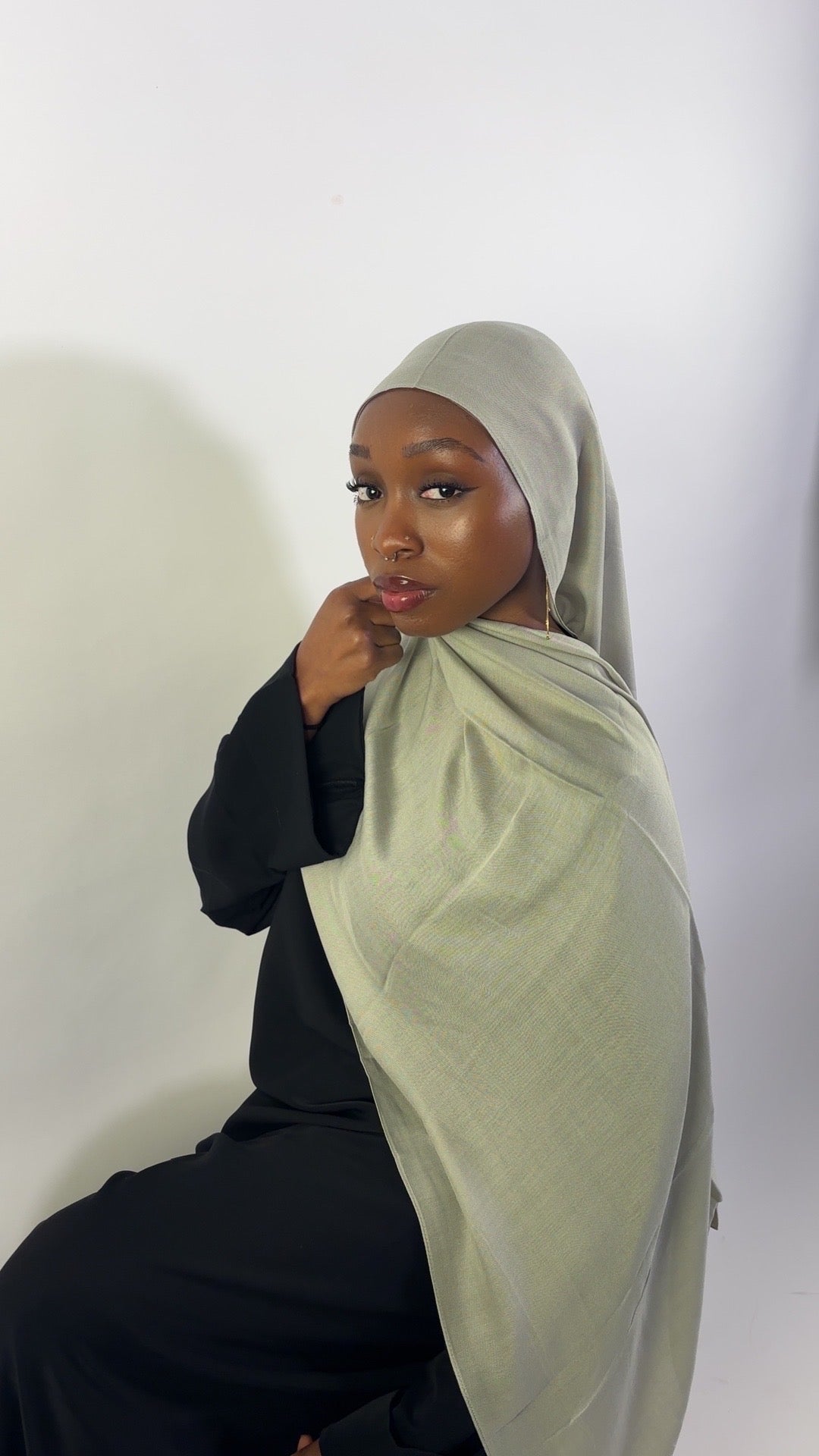Essential Modal Hijab - Sage