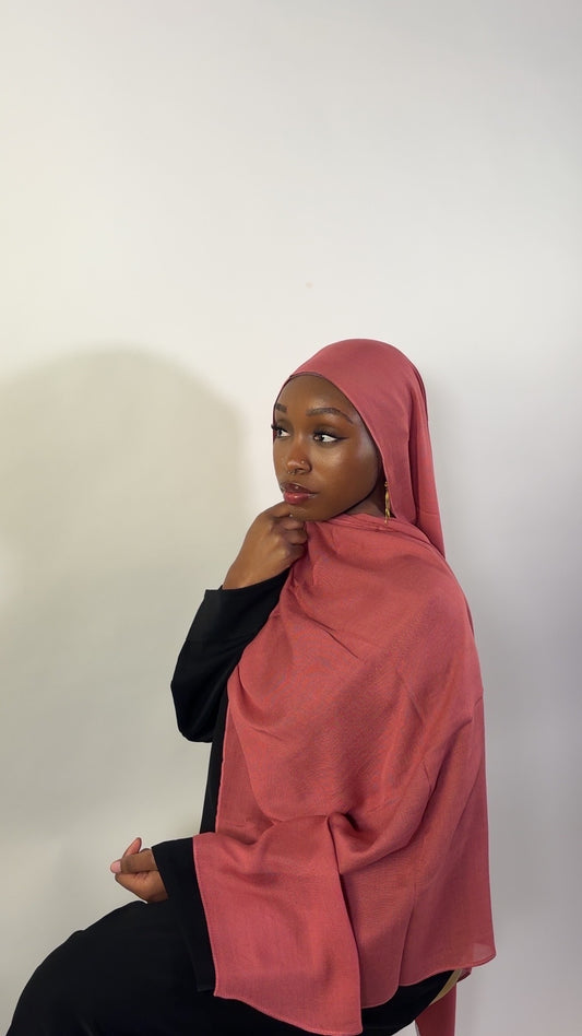 Essential Modal Hijab - Cherry