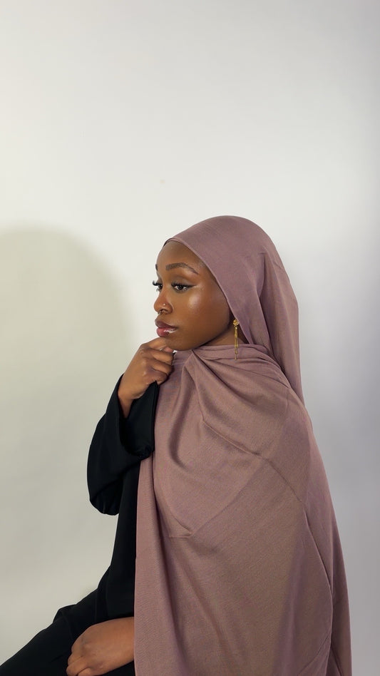 Essential Modal Hijab - Deep Taupe