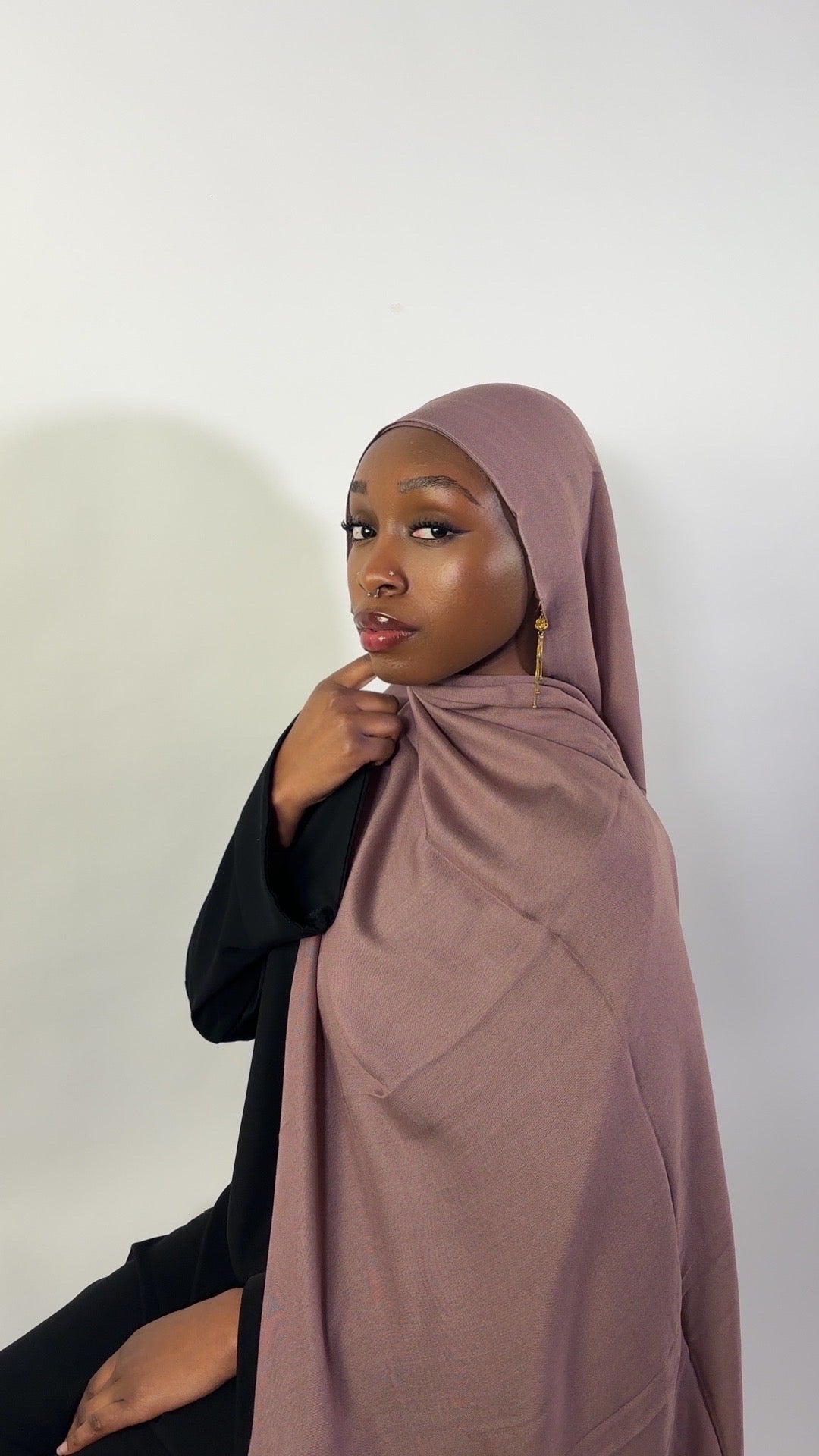 Essential Modal Hijab - Deep Taupe
