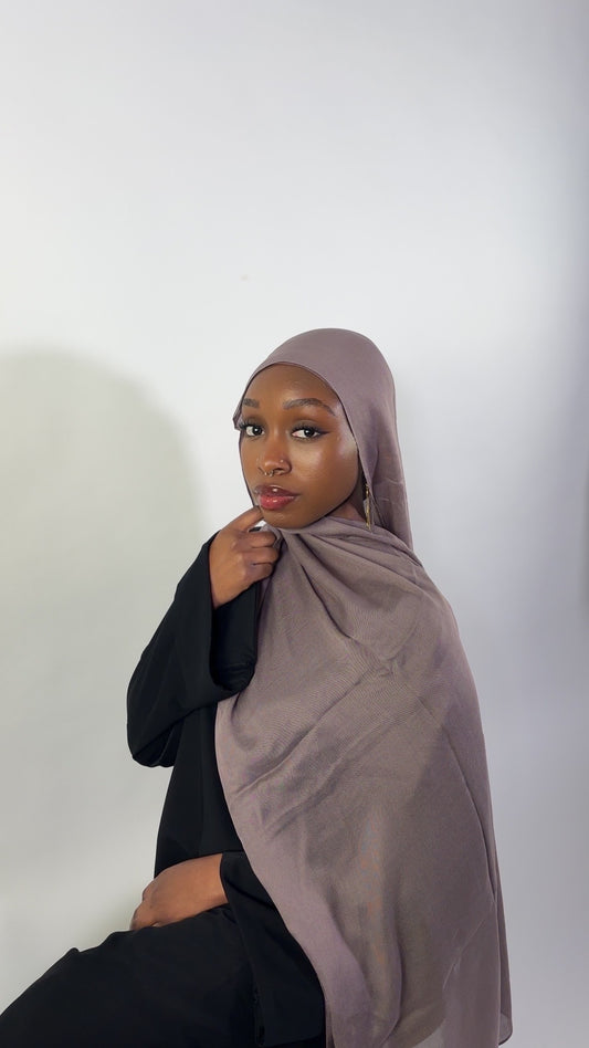 Essential Modal Hijab - Heather