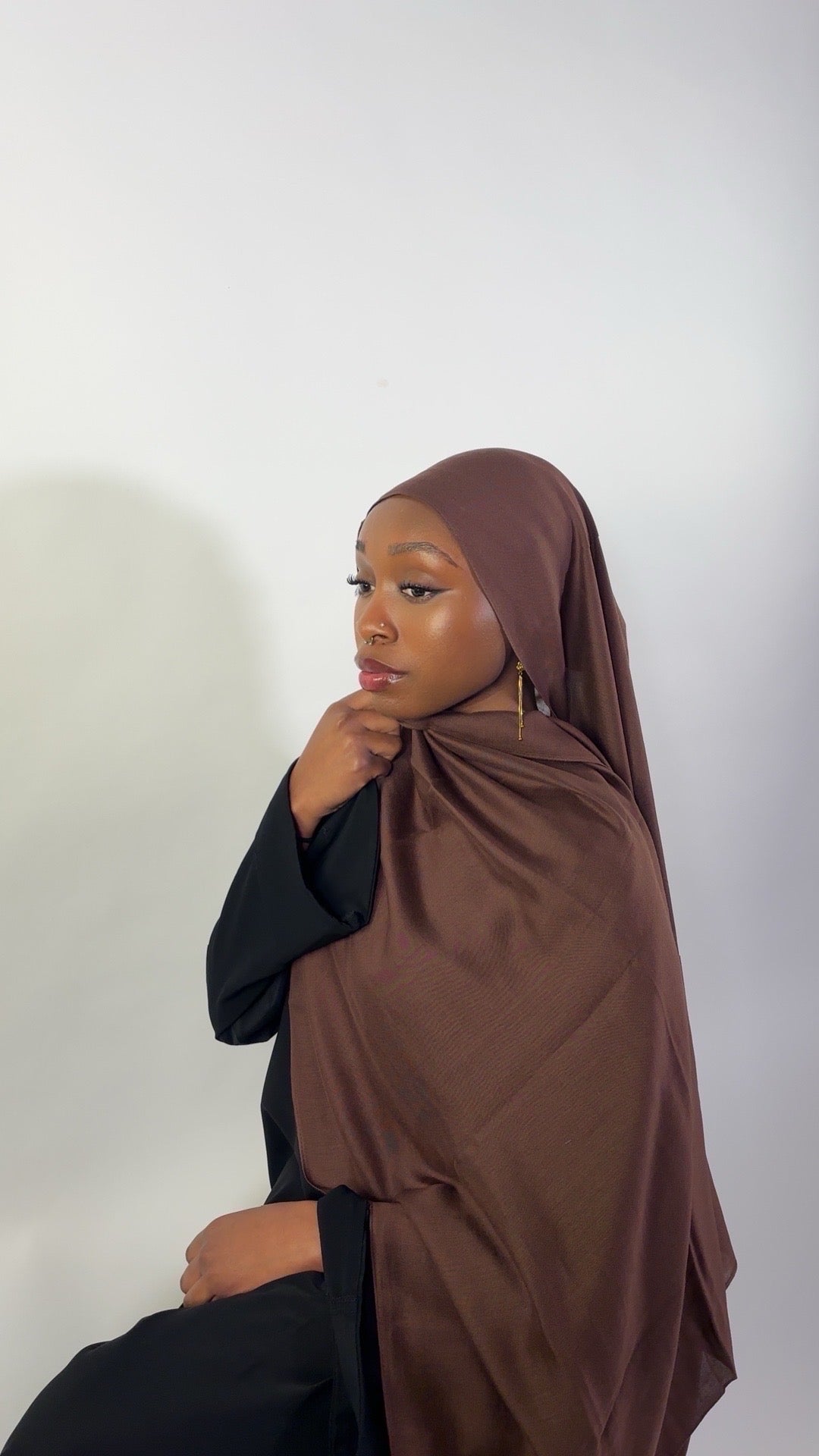 Essential Modal Hijab - Mahogany