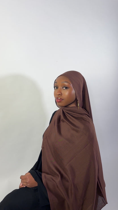 Essential Modal Hijab - Mahogany
