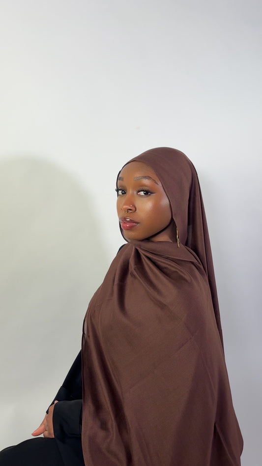 Essential Modal Hijab - Mahogany
