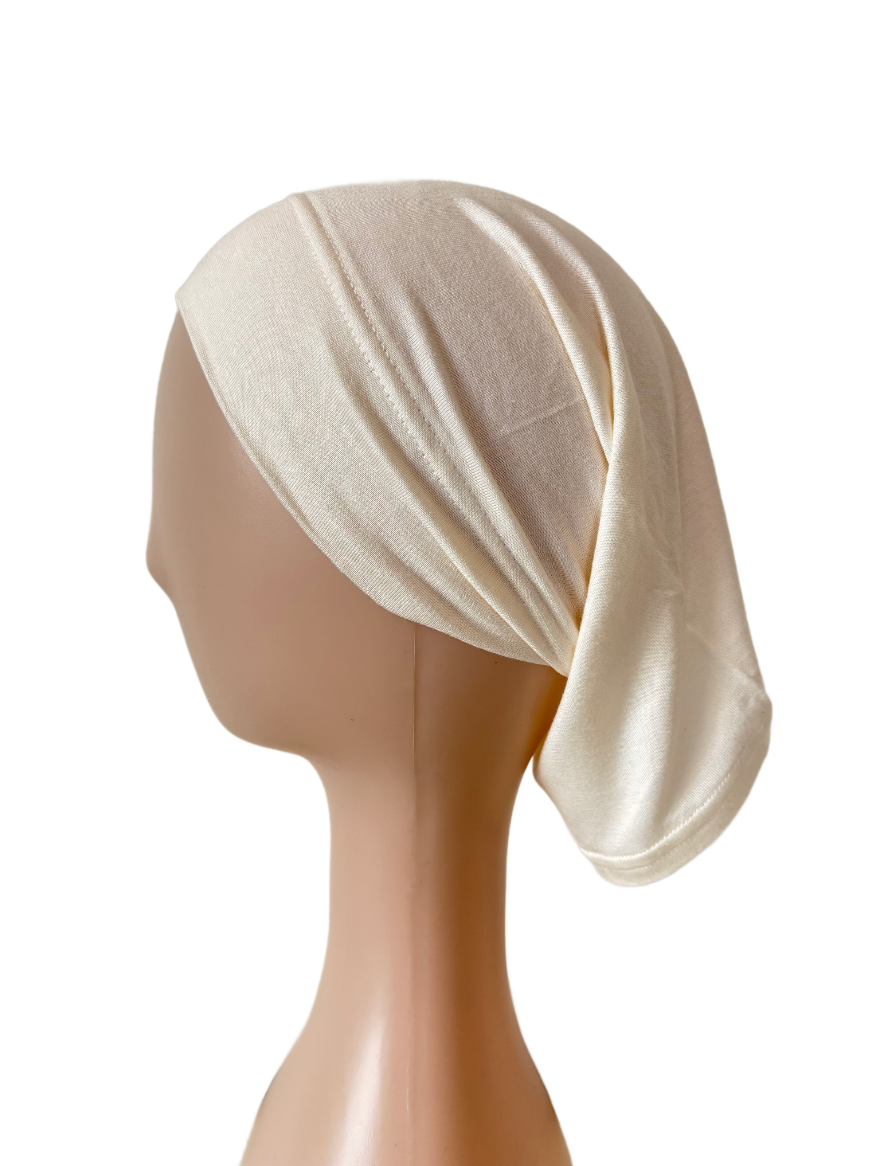 Cotton Jersey Undercap - Cream