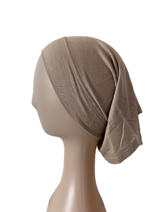 Cotton Jersey Undercap - Beige