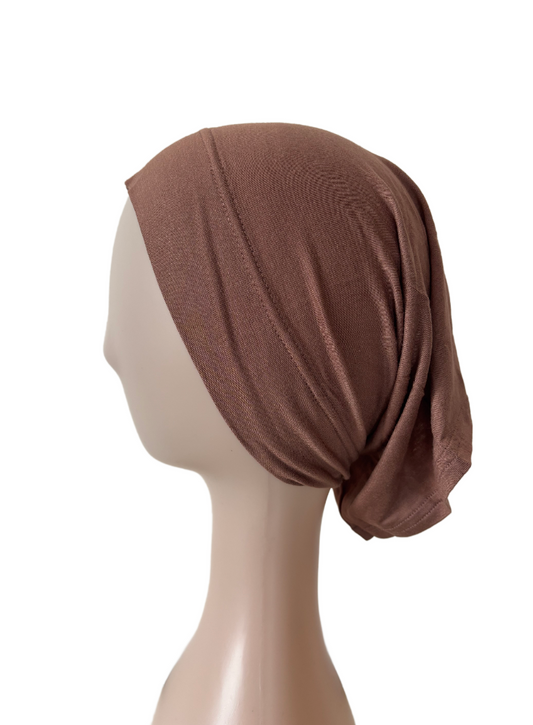 Cotton Jersey Undercap - Hazelnut