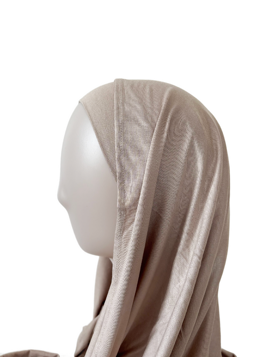 Jersey Hijab Set - Sand