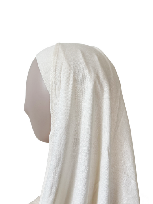 Jersey Hijab Set - Ivory