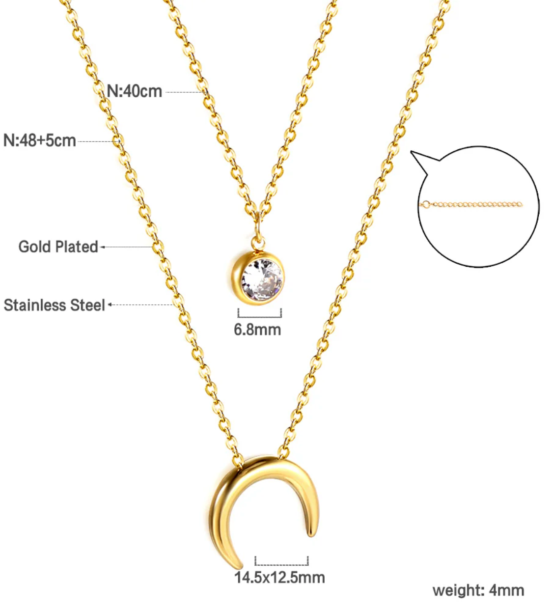 Swa - Moon Necklace