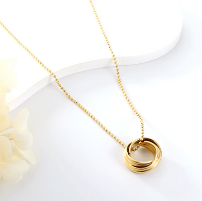 Amani - Gold Ring Necklace