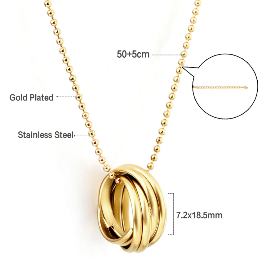 Amani - Gold Ring Necklace