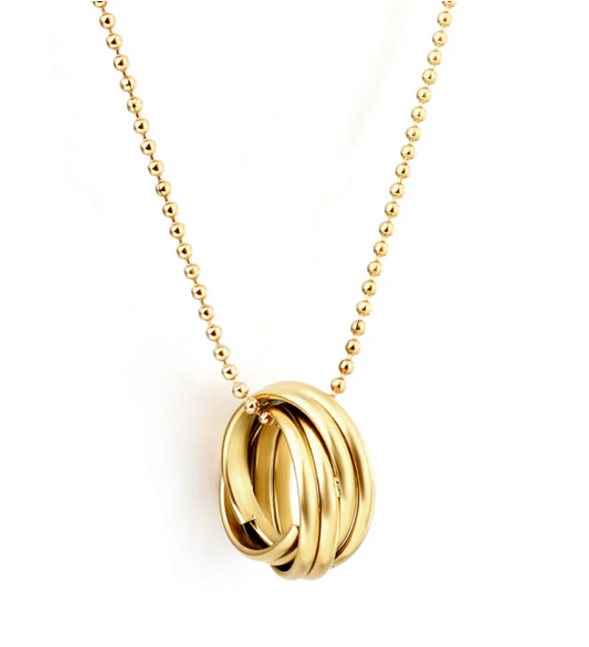 Amani - Gold Ring Necklace