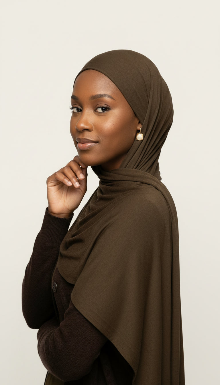 Jersey Hijab Set - Moss