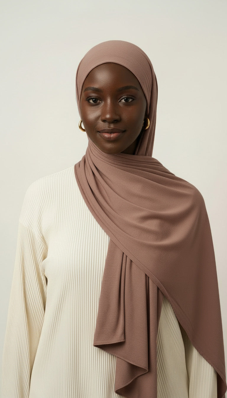 Jersey Hijab Set - Rosewood